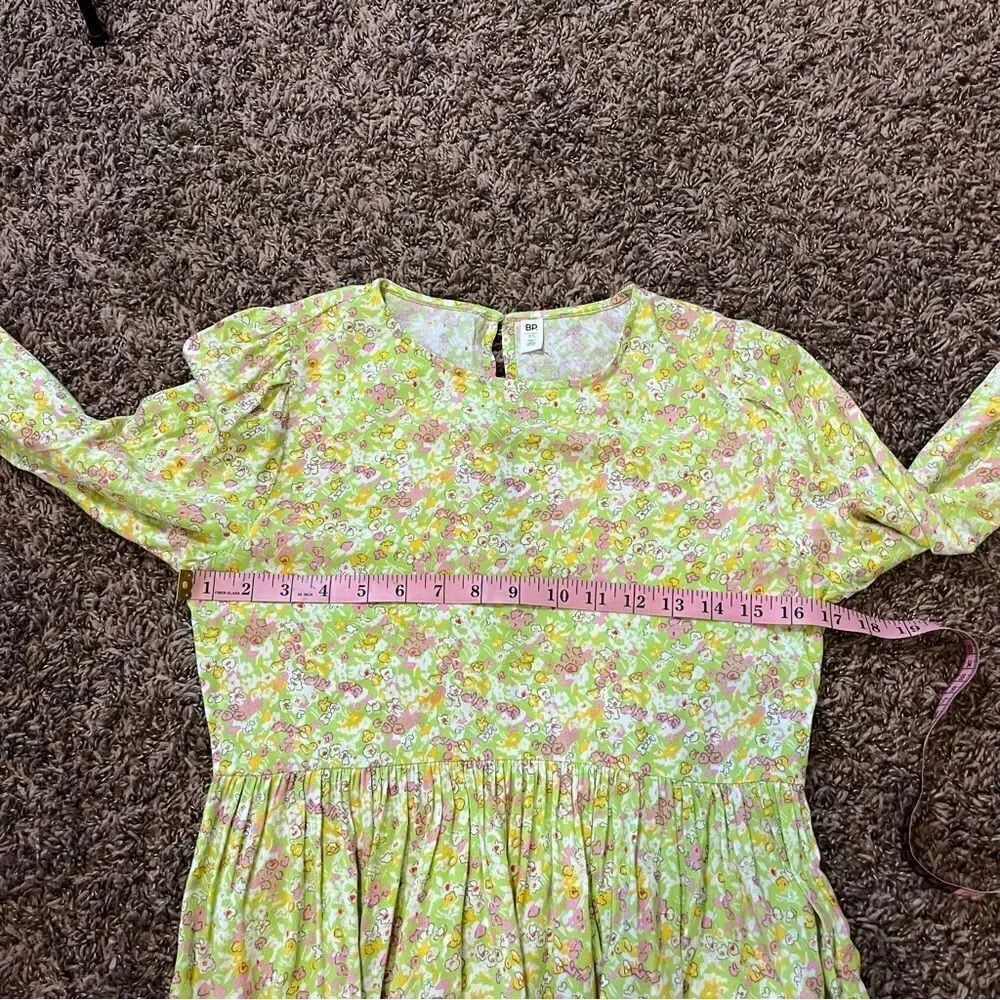 BP Print Long Sleeve Dress